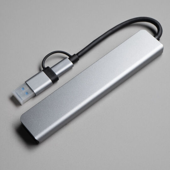 USB-хаб ROOT 8 в 1, серый