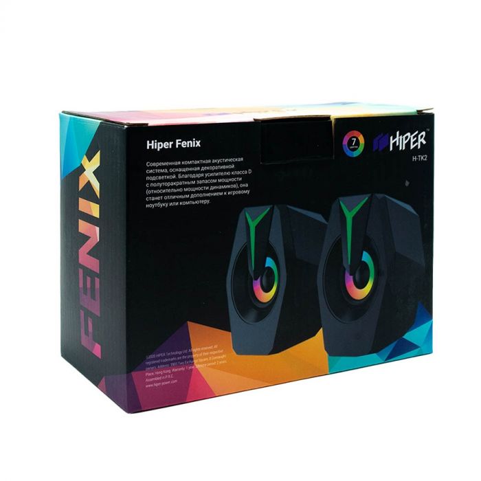 Колонки игровые HIPER FENIX, черный