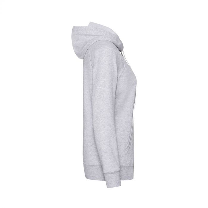 Толстовка женская без начеса LIGHTWEIGH HOODED SWEAT 240, серый меланж