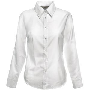 Рубашка женская LONG SLEEVE OXFORD SHIRT LADY-FIT 130, белый