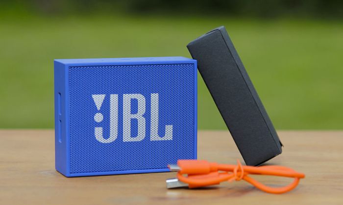 Портативная колонка JBL GO, серебро