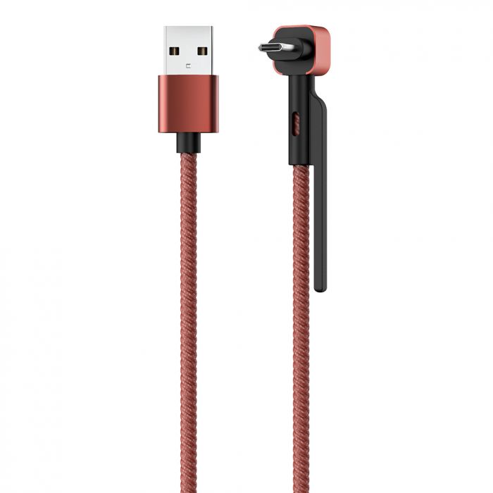 Кабель Olmio STAND Micro-USB угловой