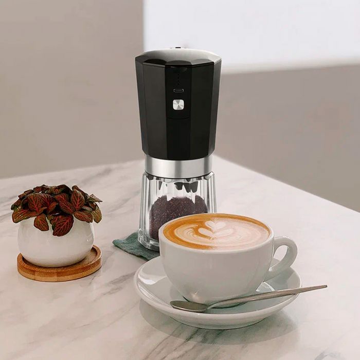 Кофемолка Circle Joy Electric Coffee Grinder, серебро