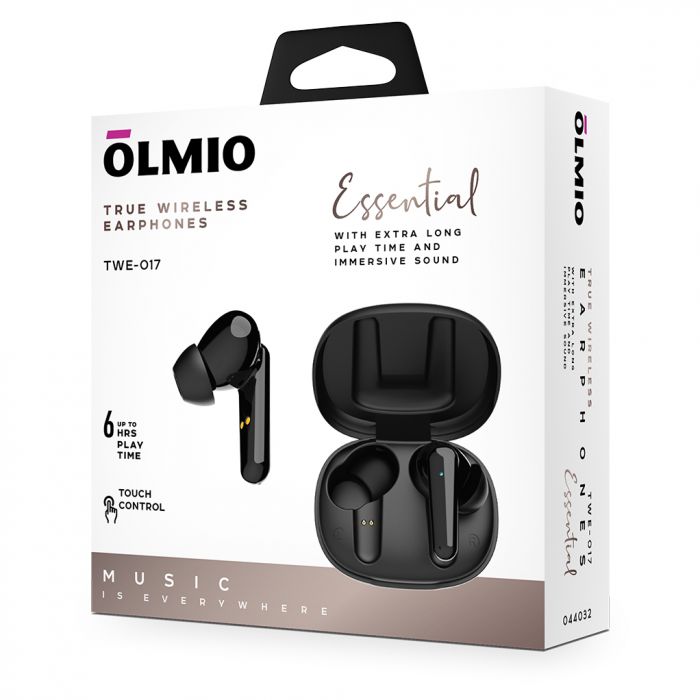 Наушники True Wireless Olmio TWE-017, черный