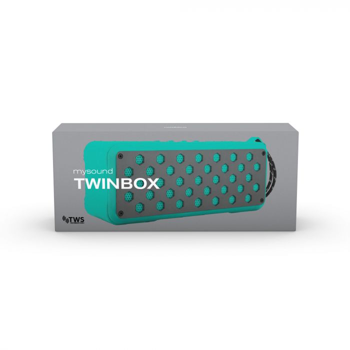 Портативная колонка Rombica Мysound Twinbox, бирюзовый