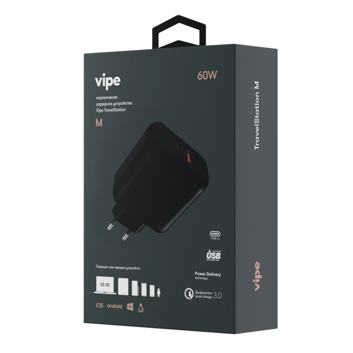 Сетевое ЗУ Vipe Travel Station 60W