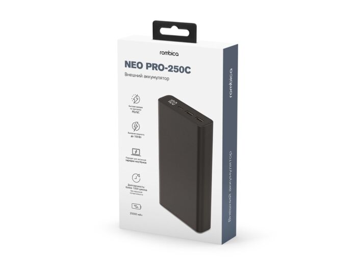 Внешний аккумулятор Rombica NEO PRO-250C Black