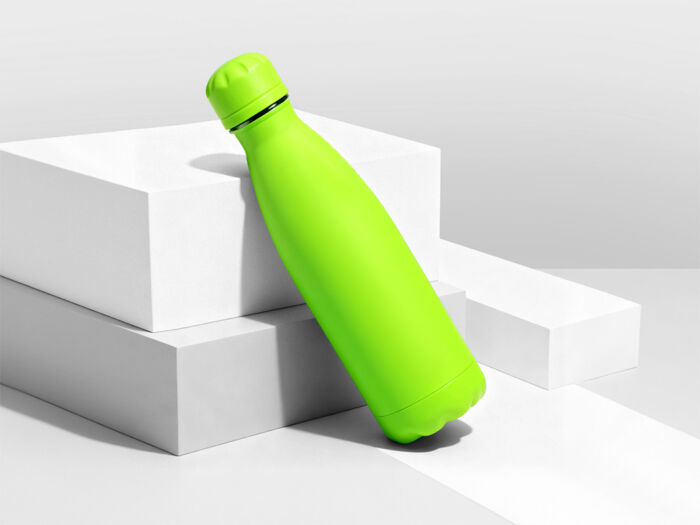Вакуумная термобутылка Vacuum bottle C1, soft touch, 500 мл, зеленое яблоко
