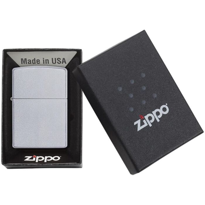 Зажигалка Zippo Classic Satin, серебристая