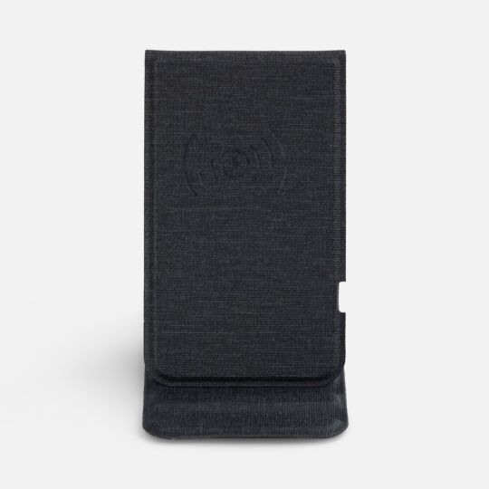 Подставка для смартфона с беспроводной зарядкой Kickstand, серая
